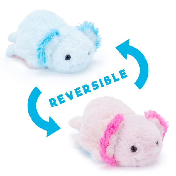 Reversible Plush- Axolotl Blue/Pink 15cm